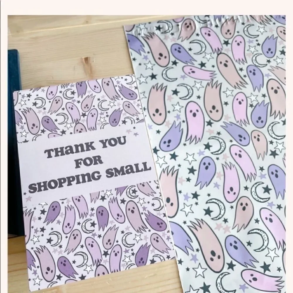 Pinky Mailers Spooky Insert cards Tissue Paper